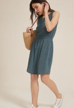 Maurices Casual Dresses-24/7 Bare Henley Wavy Rib Dress