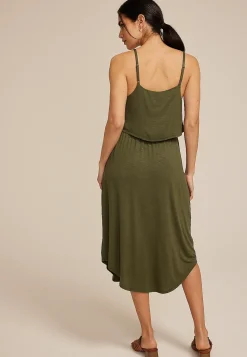 Maurices Casual Dresses-24/7 Bare Overlay Midi Dress
