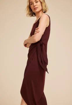 Maurices Work Dresses-24/7 Bare Wrap Waist Midi Dress