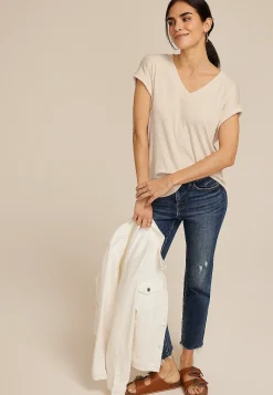 Maurices Tees-24/7 Berkley V Neck Tee