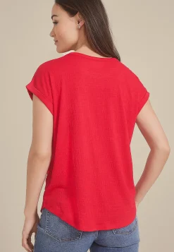 Maurices Tees-24/7 Clara Textured Short Sleeve Tee