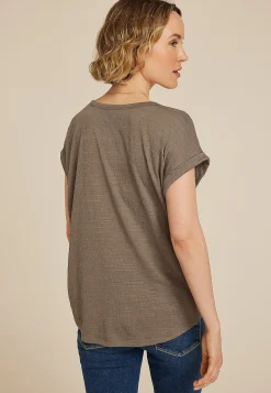 Maurices Tees-24/7 Clara Textured Short Sleeve Tee