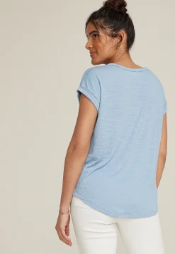 Maurices Tees-24/7 Clara Textured Short Sleeve Tee