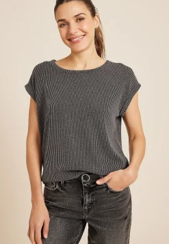 Maurices Tees-24/7 Clara Wavy Ribbed Short Sleeve Tee