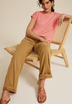 Maurices Tees-24/7 Clara Wavy Ribbed Short Sleeve Tee