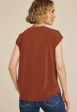Maurices Tees-24/7 Crepe V Neck Tee