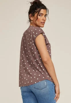 Maurices Tees-24/7 Crepe V Neck Tee