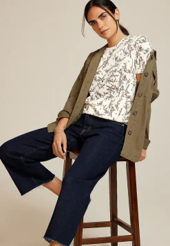 Maurices Tees-24/7 Dawson Floral Crew Neck Tee