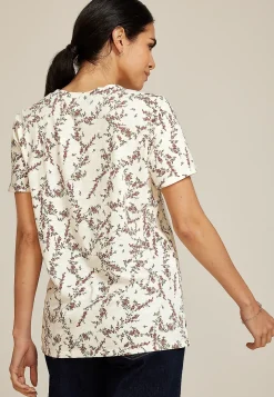 Maurices Tees-24/7 Dawson Floral Crew Neck Tee