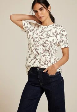 Maurices Tees-24/7 Dawson Floral Crew Neck Tee
