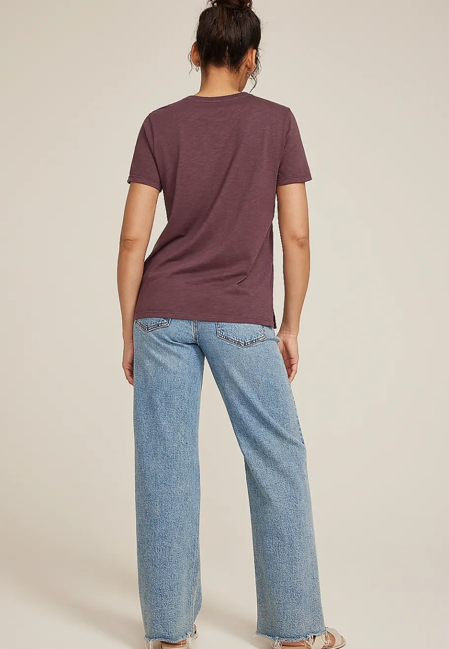 Maurices Tees-24/7 Dawson Solid Crew Neck Tee
