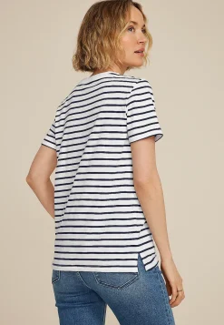 Maurices Tees-24/7 Dawson Striped Crew Neck Tee