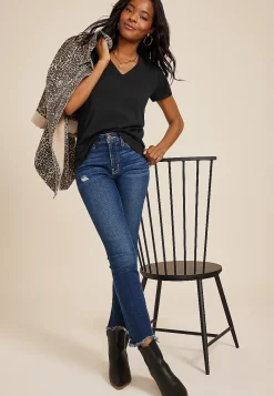 Maurices Tees-24/7 Dawson V Neck Tee