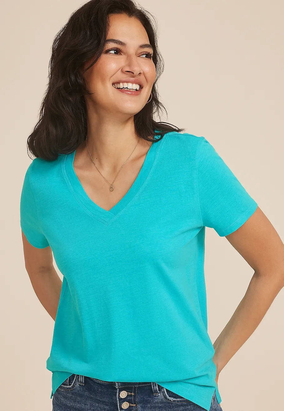 Maurices Tees-24/7 Dawson V Neck Tee