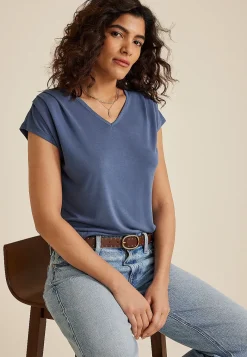 Maurices Tees-24/7 Fairhaven Pleated Tee