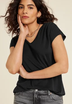 Maurices Tees-24/7 Fairhaven Pleated Tee