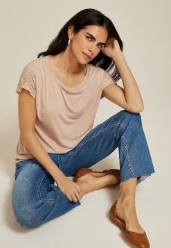 Maurices Tees-24/7 Fairhaven Ruched Shoulder Tee