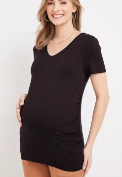 Maurices Maternity-24/7 Flawless V Neck Maternity Tee