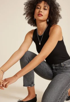 Maurices Tanks & Camis-24/7 Highline Solid Fitted Ribbed Tank Top