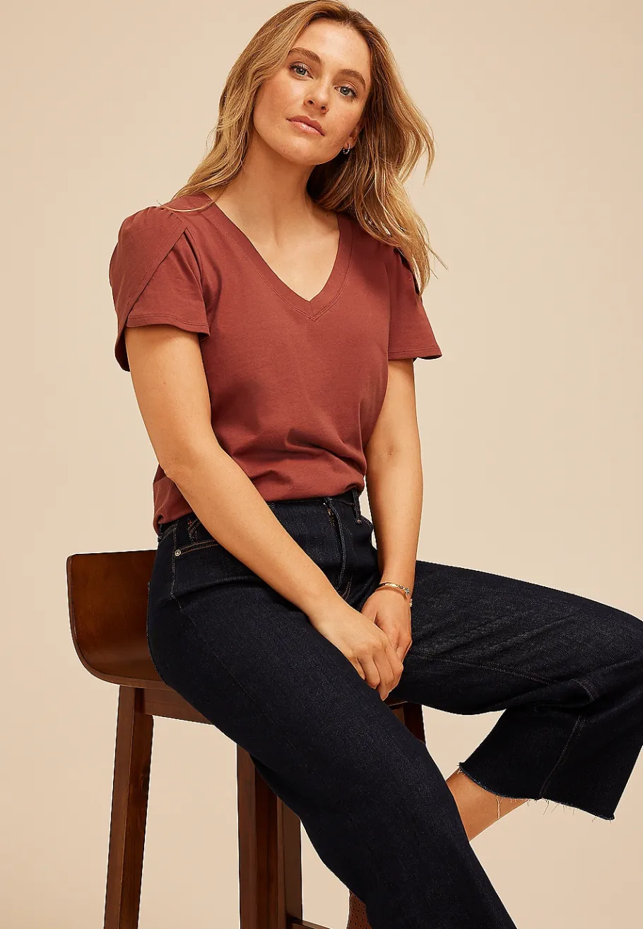 Maurices Tees-24/7 Holland Tulip Sleeve Tee