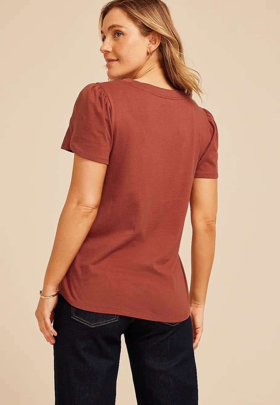 Maurices Tees-24/7 Holland Tulip Sleeve Tee