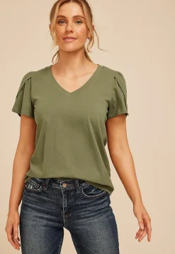 Maurices Tees-24/7 Holland Tulip Sleeve Tee