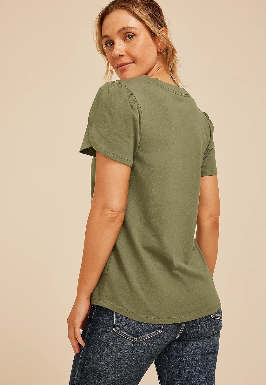Maurices Tees-24/7 Holland Tulip Sleeve Tee