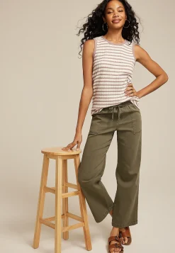 Maurices Tanks & Camis-24/7 Jacquard Striped Tank Top