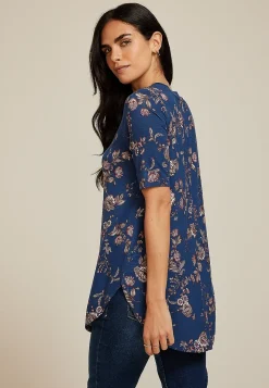 Maurices Tees-24/7 Olivia Floral Tunic Tee