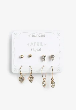 Maurices Earrings-4 Pack Birthstone Earring Set