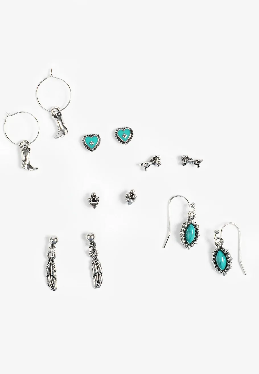 Maurices Earrings|Matching Sets-6 Pack Coastal Cowgirl Earring Set