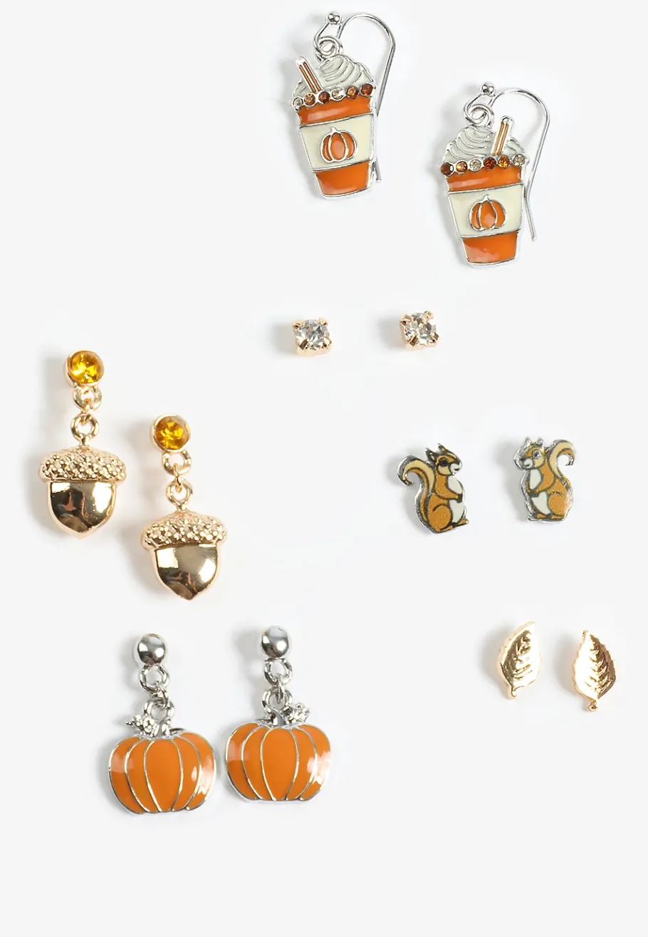 Maurices Earrings-6 Pack Fall Harvest Earring Set