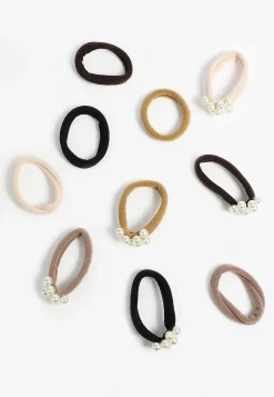Maurices Hats & Hair Accessories-10 Pack Faux Pearl Hair Ties