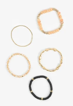 Maurices Bracelets & Anklets-5 Pack Gold Beaded Stretch Bracelet Set