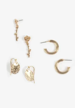 Maurices Earrings|Matching Sets-3 Pack Floral Earring Set