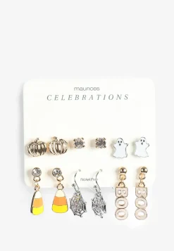 Maurices Earrings-6 Pack Halloween Earring Set