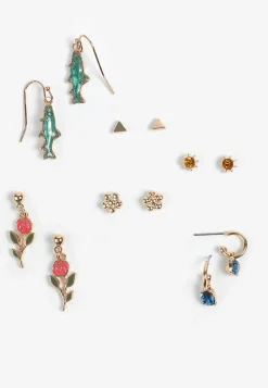 Maurices Earrings-6 Pack Lake Life Earring Set