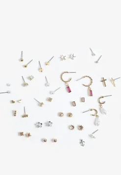 Maurices Earrings-20 Pack Mixed Metals Earring Set