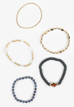 Maurices Bracelets & Anklets-5 Pack Navy Beaded Stretch Bracelet Set