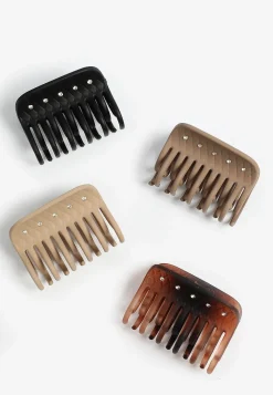 Maurices Hats & Hair Accessories-4 Pack Rhinestone Matte Claw Hair Clips