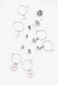 Maurices Earrings-6 Pack Butterfly And Floral Earring Set