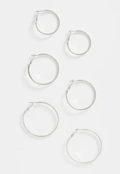 Maurices Earrings-3 Pack Hoop Earring Set