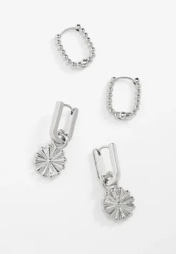 Maurices Earrings-2 Pack Oval Hoop Earring Set