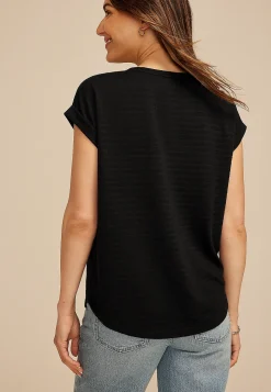 Maurices Tees-24/7 Tucker Ribbed Clara Tee