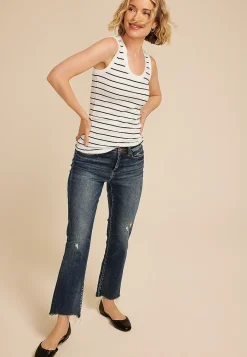 Maurices Tanks & Camis-24/7 U Line Striped Tank Top
