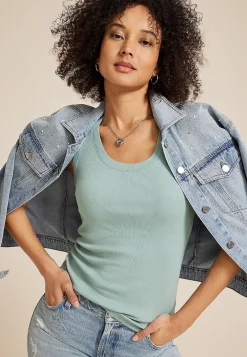 Maurices Tanks & Camis-24/7 U Line Tank Top