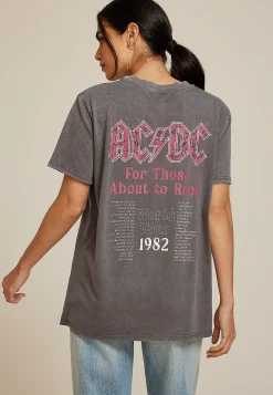 Maurices Tees|Graphics-ACDC Oversized Fit Graphic Tee
