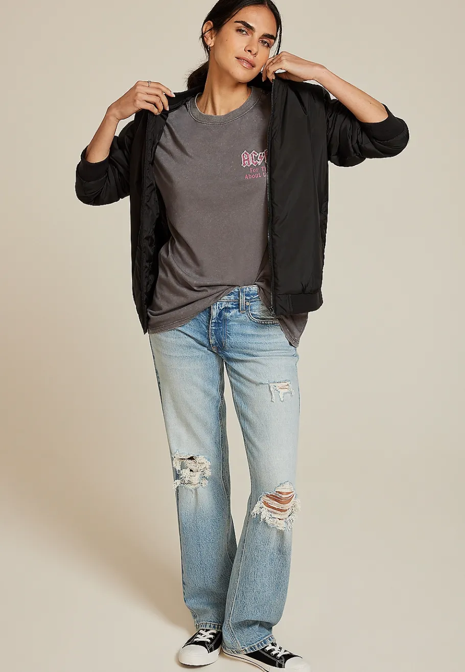 Maurices Tees|Graphics-ACDC Oversized Fit Graphic Tee