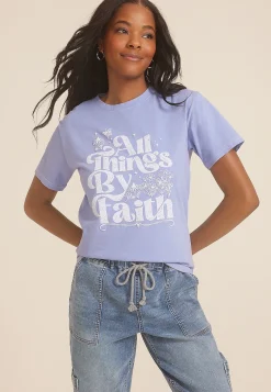 Maurices Tees|Graphics-All Things By Faith Relaxed Fit Graphic Tee