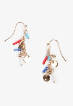 Maurices Earrings-Americana Beaded Drop Earrings